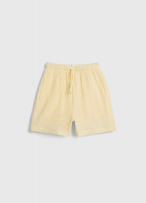 Короткие шорты из муслина для девочек, Желтый