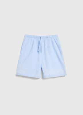 Шорты из муслина для девочек, Голубой