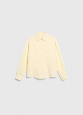 Рубашка из муслина для девочек, Желтый