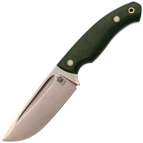 Нож Райбек №1, сталь Elmax, рукоять микарта зеленая