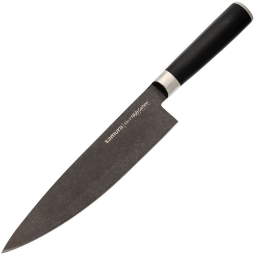Поварской кухонный шеф-нож Samura Mo-V Stonewash 200 мм, сталь AUS-8, рукоять G10