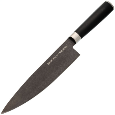 Поварской кухонный шеф-нож Samura Mo-V Stonewash 200 мм, сталь AUS-8, рукоять G10