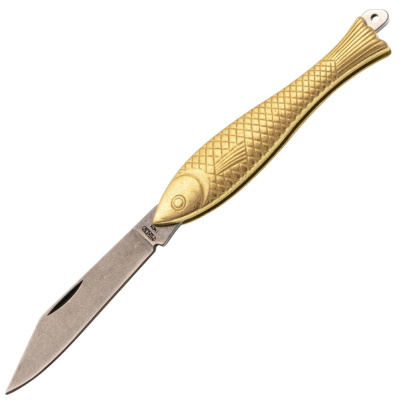 Складной нож Mikov Fishlet, сталь 420, рукоять цинк, stonewash