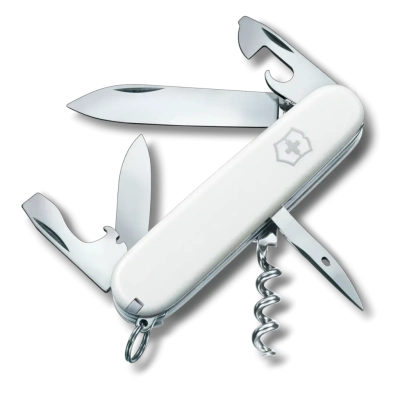 Нож перочинный Victorinox Spartan, сталь X55CrMo14, рукоять Cellidor®, белый, 12 функций, 91мм
