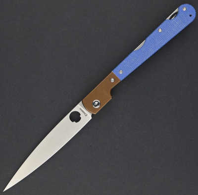 Складной нож Daggerr Corso Blue Micarta Satin, сталь VG-10, рукоять микарта синяя
