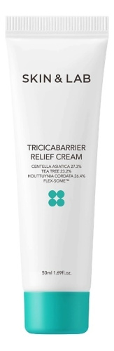 Крем для лица с экстрактами центеллы азиатской и чайного дерева Tricicabarrier Relief Cream 50мл