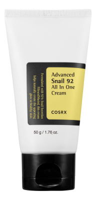 Крем для лица с экстрактом муцина улитки Advanced Snail 92 All In One Cream: Крем 50г (туба)