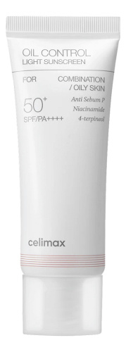 Солнцезащитный легкий крем для лица с контролем жирности Oil Control Light Sunscreen SPF50+ PA++++ 40мл