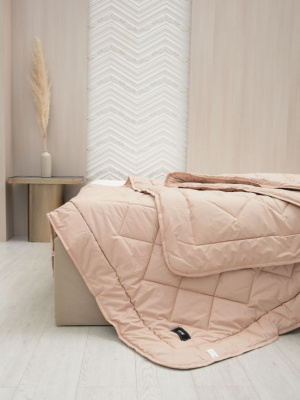 Стеганое кашемировое одеяло GOBI 200*230 пудровое