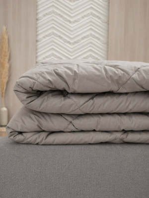 Стеганое кашемировое одеяло GOBI 200*230 серое