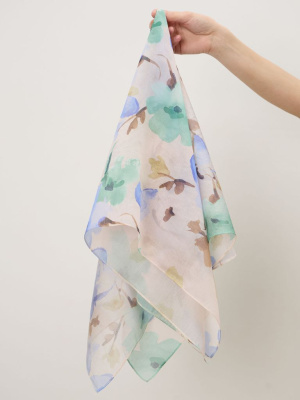 Платок из вискозы 12090 Flo голубо-зеленый