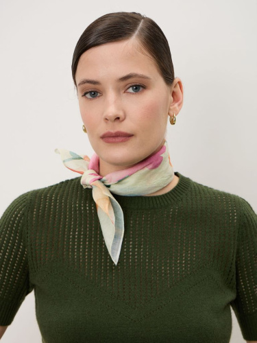 Платок из вискозы 12050 Flo оранжево-розовый