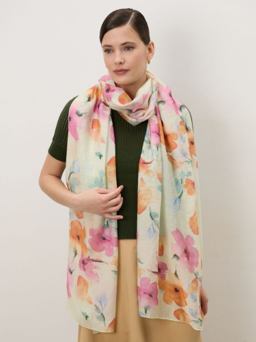 Шарф из вискозы 12024 Flo оранжево-розовый