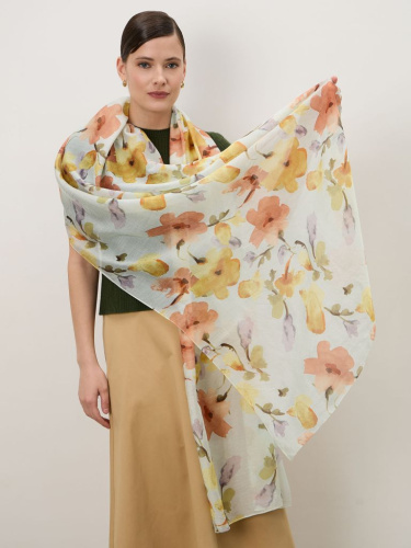 Шарф из вискозы 12024 Flo желто-оранжевый