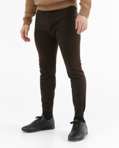 Брюки из пуха яка 05135 темно-коричневые