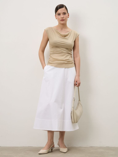 Юбка из хлопка 803953 белая