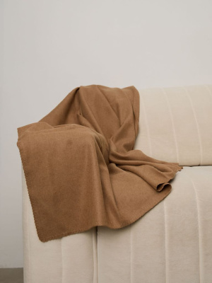 Плед из верблюжьего пуха 3868 рыжий