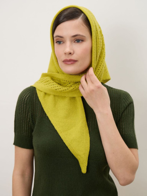 Шарф из кашемира 16-25-200-0C зеленый