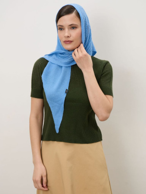 Шарф из кашемира 16-25-200-0C голубой