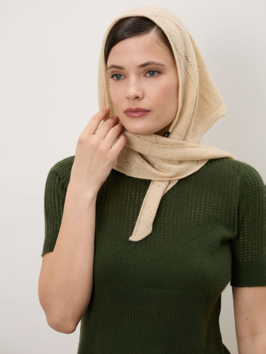 Шарф из кашемира 16-24-203-0C бежевый