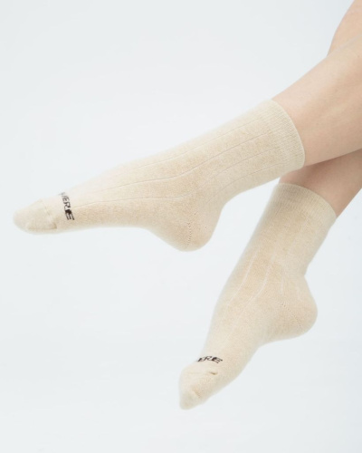 Носки из Монгольского кашемира бежевый