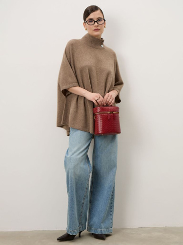 Пончо из кашемира 12055 капучино