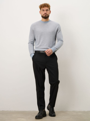 Джемпер из кашемира и шелка мужской 01-23-600-SL голубой