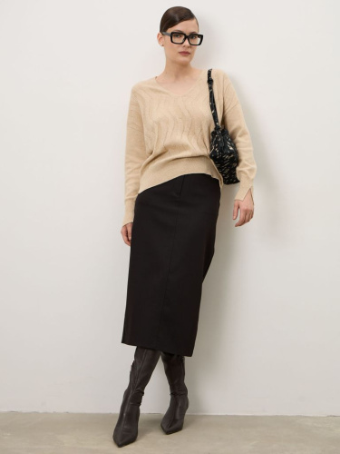 Джемпер из кашемира женский 02-24-200-0C бежевый