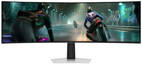 Монитор 49" Samsung Odyssey OLED G9 S49DG910SIXCI 5120x1440, LED, 32:9, OLED, 250cd, 178гр/178гр, DP, USB, HDMI, 144Hz, HAS, silver