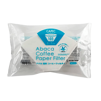 Фильтры Cafec Abaca с плоским дном (размер 5–7)