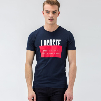Мужская футболка Lacoste приталенного кроя