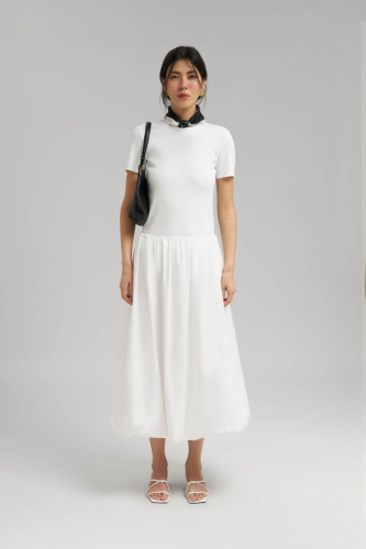 Юбка-баллон длины миди