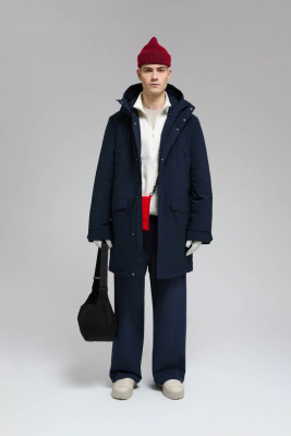 Утепленная парка с капюшоном