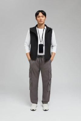 Брюки-карго с эластичным поясом