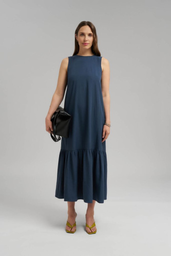 Сарафан А-силуэта из трикотажа со льном