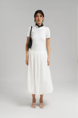 Юбка-баллон длины миди