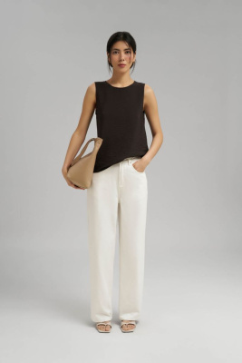 Свободный топ из жатой ткани