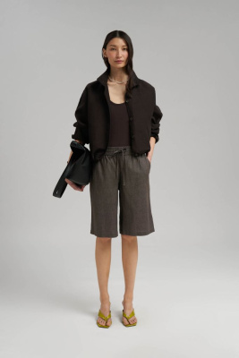 Свободные шорты со льном