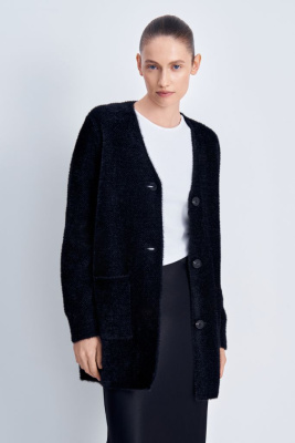 Удлиненный кардиган с карманами