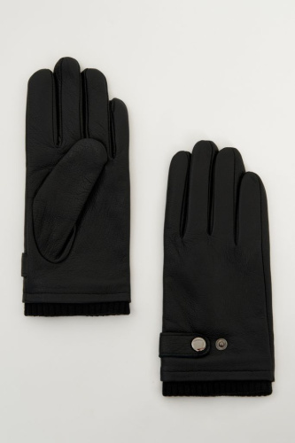 Перчатки из натуральной кожи и шерсти