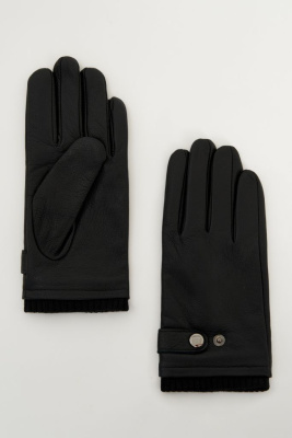 Перчатки из натуральной кожи и шерсти