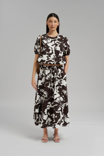 Юбка миди на кулиске