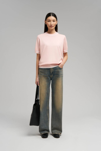 Легкий джемпер с короткими рукавами