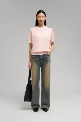 Легкий джемпер с короткими рукавами