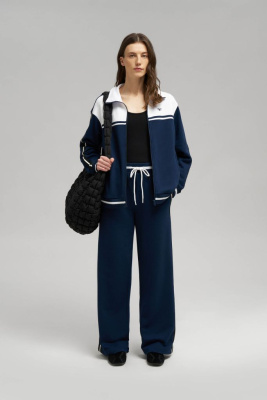 Брюки свободного кроя из футера