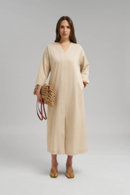 Свободное платье А-силуэта из тенселя