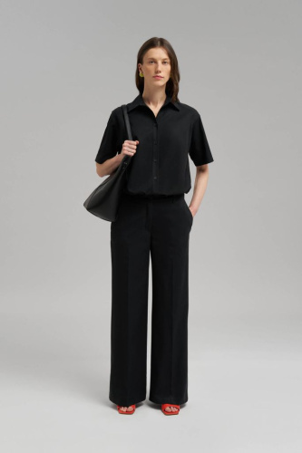 Брюки прямого кроя из тенселя