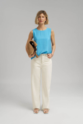 Свободный топ из жатой ткани