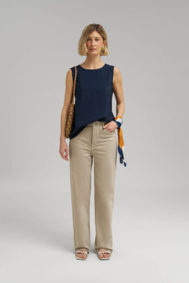 Свободный топ из жатой ткани