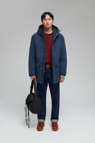 Утепленная куртка с капюшоном